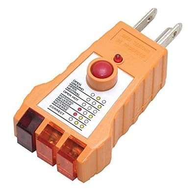 ProsKit 400-030 Receptacle Tester, GFCI Outlets Orange