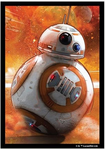 Star Wars The Card Game BB-8 Limited Edition Art Sleeves | Pack of 50 Clear Card Sleeves | Standard Card Game Size | Holds Most Trading Card Games | Card Game Holder | Made by Fantasy Flight Games