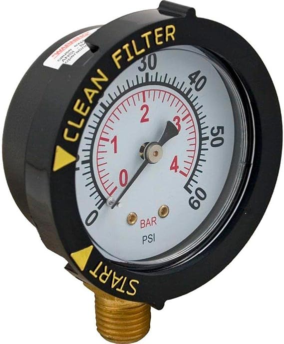 Pentair 190058 Pressure Gauge Replacement Pool/Spa Valve and Filter
