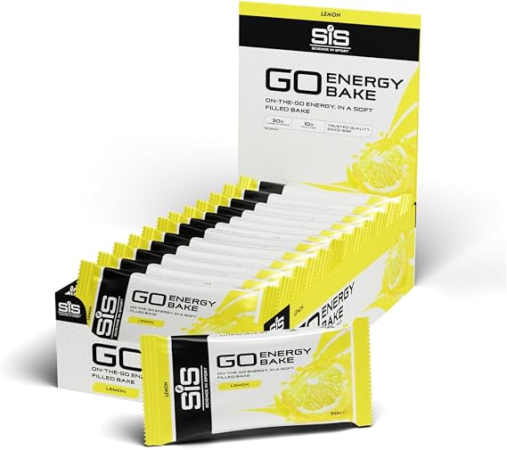SiS GO Energy Bakes, 30g Dual-Source Carbohydrates, Lemon, 12 Count