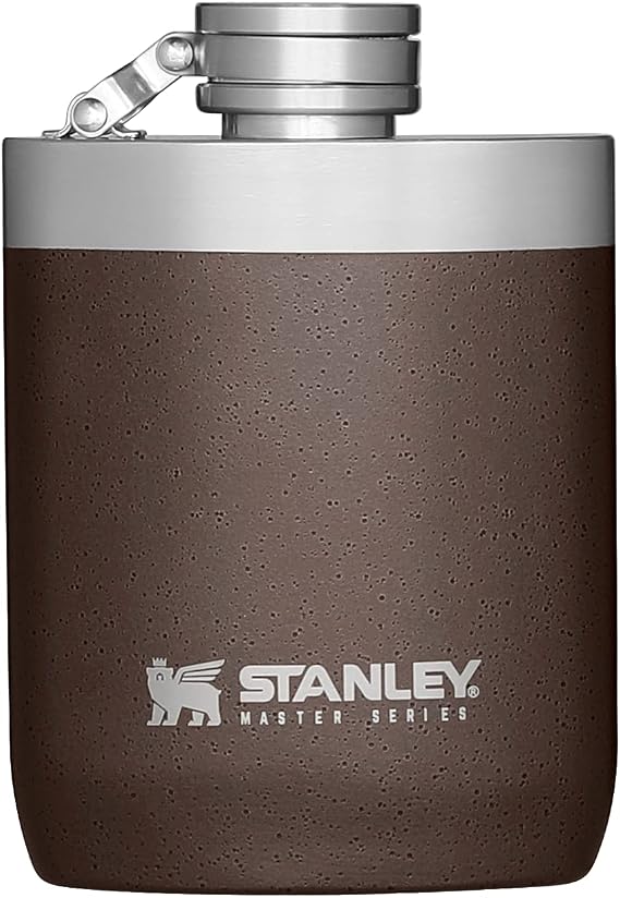 Stanley Master Unbreakable Flask - Never-Lose Cap, Wide Mouth Easy Fill Pour Stainless Steel Insulated Leak-Proof Flask