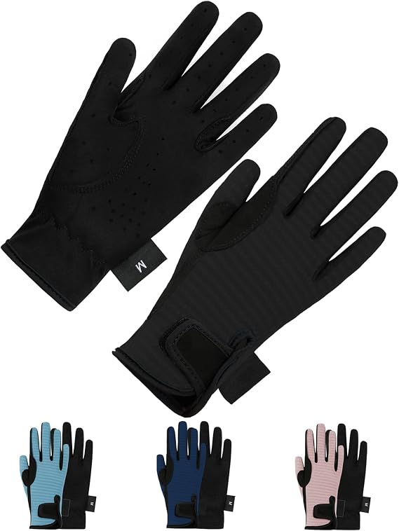 Thapower Kids Horse Riding Gloves Children Mesh Equestrian Horseback Gloves | Summer Extra Grip Breathable Outdoor Mitts for Biking Cycling Gardening Boys & Girls Youth