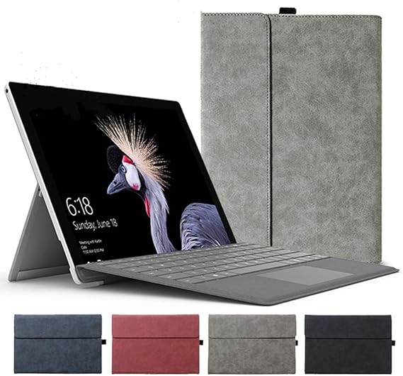 Surface Go4 / Surface Go3 / Surface Go2 / Surface Go Case, Shockproof, Full Protective Case Can also store keyboard, Stylus Holder, Surface Go 4 Go 3 Go2 Go, Notebook Type Leather Case, Lightweight