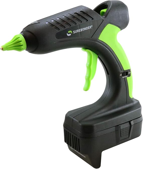 Surebonder PRO2-60MIL 60 Watt 18 Volt Cordless Professional Heavy Duty Full-Size Battery Powered Hot Glue Gun - Milwaukee Version