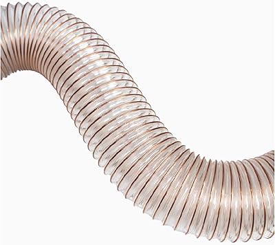 COYOUCO PU Dust Collection Hose, 70Mm Inner Diameter, 1M Length, Flexible Transparent Vacuum Hose for Industrial Dust Extractor,0.63mm