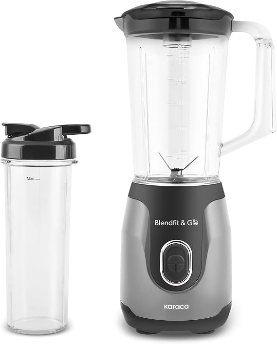 Karaca Blendfit Go Smoothie Blender Set 1000 ml+600 ml Antrasit