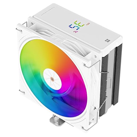 Thermalright Assassin X 120R Digital ARGB White CPU Air Cooler, 2000RPM Speed,4 Heatpipes, 12cm Quiet PWM Fan CPU Cooler, Digital Screen Top Cover,for AM4/AM5,Intel LGA1700/1851/1150/1151/1200