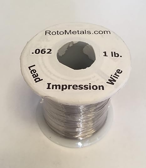 Lead Impression Wire - .062 inch Diameter - 1 Pound Spool