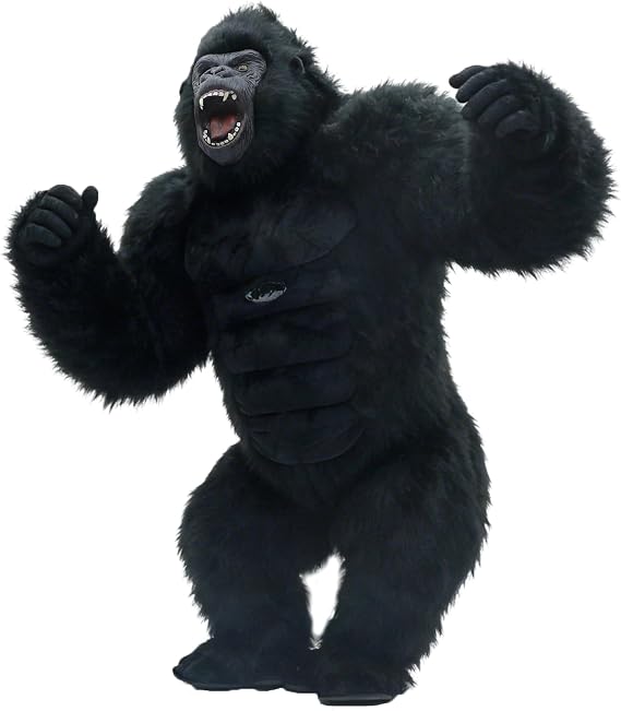 Inflatable Gorilla Costume for Adult, Air Blow up 8.2ft Gorilla Costume Props for Party Games & Activities Halloween
