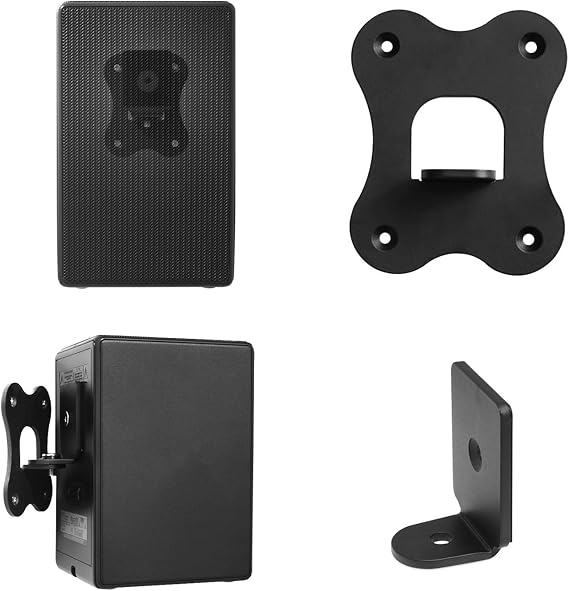 Speaker Wall Mount Bracket for SAMSUNG Wireless Rear Speaker SWA-9500S, Home Theater Surround Speakers Holder Compatible with SWA-9500S/XY SWA-9500S/XZ (Black 1PC)