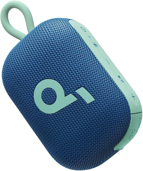 Soundcore Select 4 Go Bluetooth Shower Speaker by Anker, IP67 | 20H Playtime, Floatable, Dustproof, Ultra-Portable Bluetooth Speaker, Powerful Sound, Ideal for Outdoors/Home/Travel-Blue