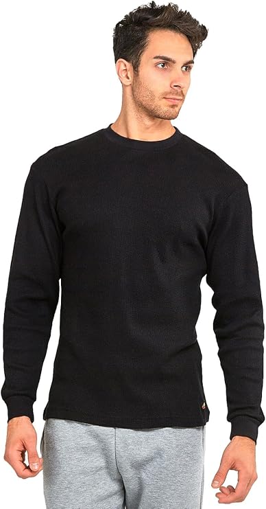 Knocker Men's Medium Weight Waffle Pattern Thermal Shirt