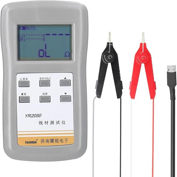 Milliohm Meter, YAOREA YR2050 Handheld Portable High Accuracy 4-Wires Milliohm Meter Wireline Current Detecting Low Resistance Micro Resistance Meter Tester
