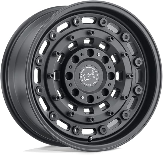 Black Rhino Hard Alloys BRARS 18X9.5 8X170 TXT-M-BLK -18MM - 1895ARS-88170M25