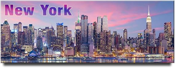 New York City Panoramic Fridge Magnet NYC Travel Souvenir