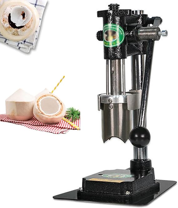 Coconut Opener Machine, Manual Coconut Hole Puncher and Press Tool for Young/Tender Coconuts, Easy-to-Use Coconut Opening Tool