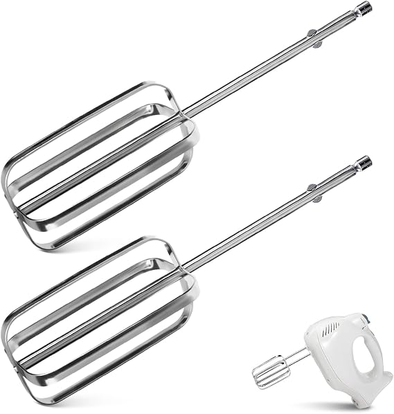 Hand Mixer Beaters Attachments Compatible with Hamilton Beach Hand Mixers 62682RZ, 62692, 62695V, 64699, Durable Replacement Mixer Whisk Parts for Hamilton Beach Hand Mixer Beaters -2 Pack
