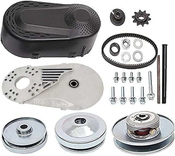 30 Series 6.5 HP Go Kart Mini Bike Torque Converter Clutch Driver Pulley Replacement Comet Manco 212CC 3/4" Bore 10T #40/41/420 China (Complete 3/4" Torque Converter Set)