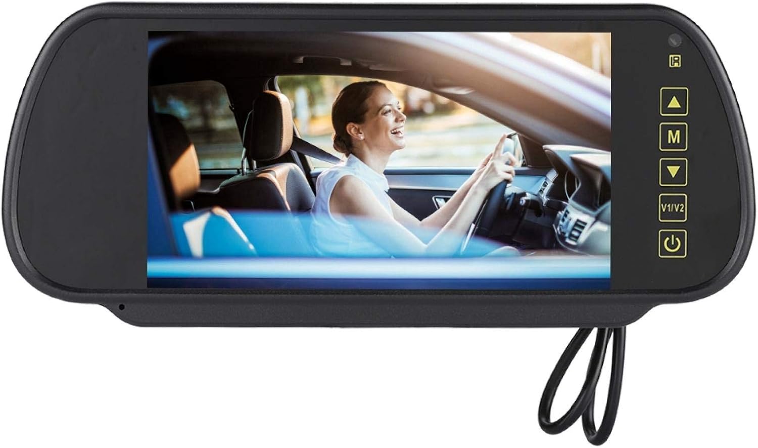 Zopsc-1 7 inches Touch Screen Front and Rear Dual Dash Camera for Cars Mirror Dash Cam Rear View Mirror Monitor LCD Display Backup Camera Monitor for Rear View Camera