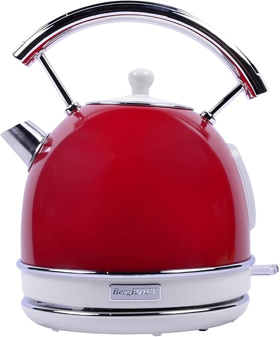 Berghoff GEM RETRO 1.7 Liter Red Round Kettle (Red)