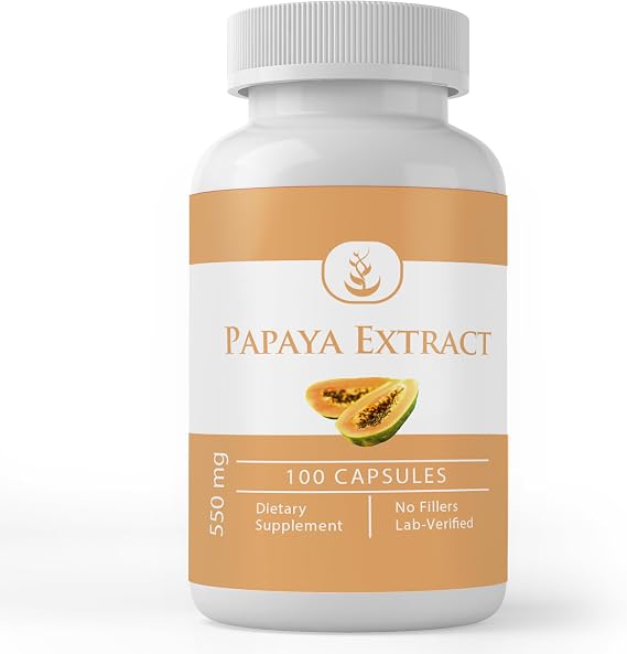 PURE ORIGINAL INGREDIENTS, Papaya Extract, 100 Capsules
