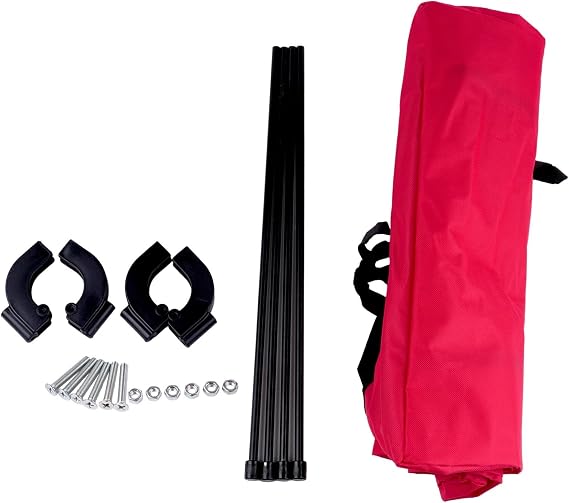 Wagon Canopy, Folding Wagon Awning Canopy Awning Shade Cover Pull Wagon Cart Replacement Awning Cover (Red)
