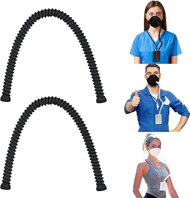 2 Pack Compatible with Rsenr and BROAD AirPro FB2 Silicone Air Tubing Air Hose Black