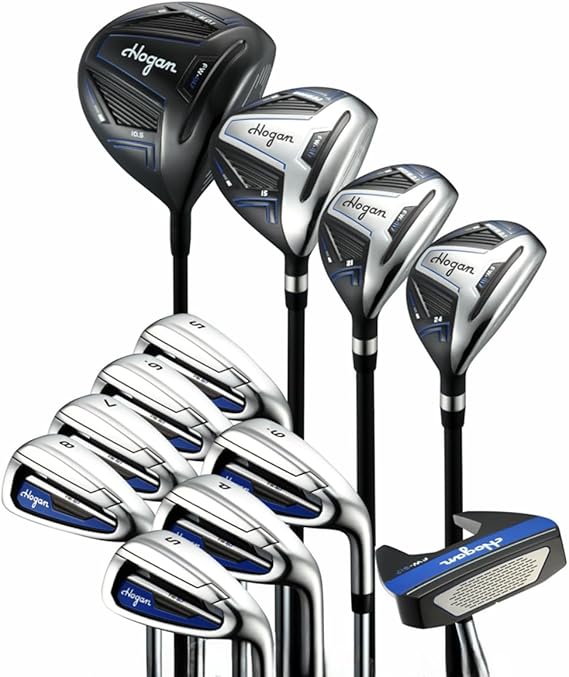 Hogan Golf FW-817 Men Left Graphite/Steel Golf Clubs Only Set, Regular Flex