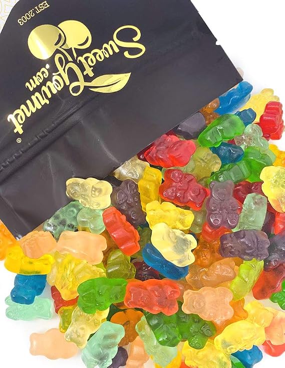 SweetGourmet Gummi Bears 12 Fruit Flavors | Bulk Candy | 1 pound