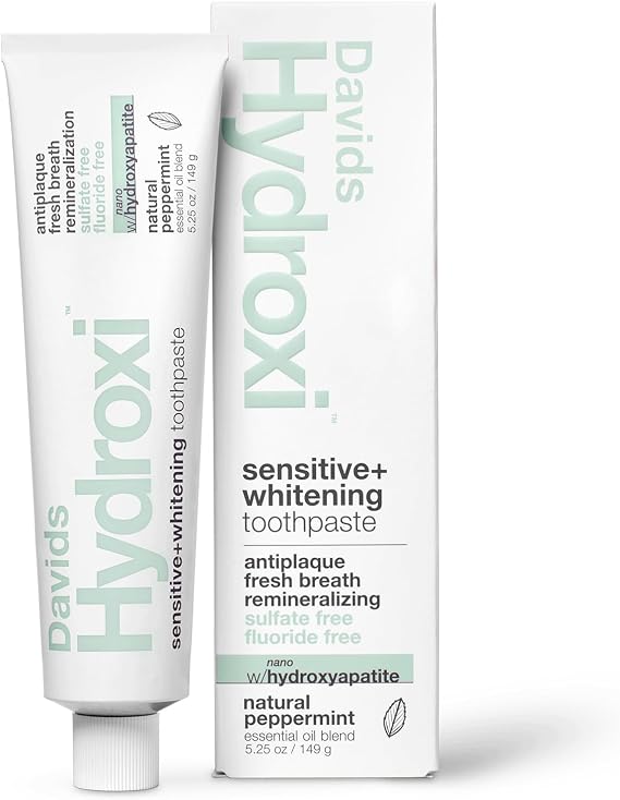 Davids Nano Hydroxyapatite Toothpaste Sensitive Whitening Peppermint 5.25oz