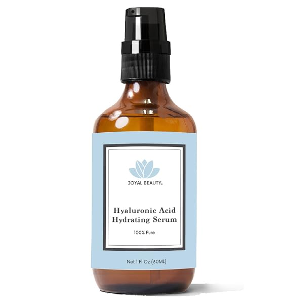 JOYAL BEAUTY Hyaluronic Acid Serum for Face Skin Eyes Lips. 100% Pure Anti-aging Hydrating Skin Serum. 4% Highest Concentration On The Market. Super Low Molecular Weight for Deep Penetration.