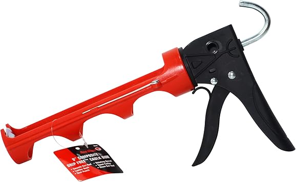 Red Devil 3935 9" Composite Drip Free Caulk Gun - Thrust Ratio 10:1