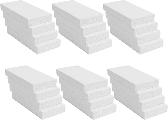 Fire Brick Insulating Fire Bricks for Wood Stove Forge(Pack of 24) 2400F Rated FireBrick Clay Firebricks Replacement Insulation Fire Block for Grill Fireplace Fire Pit Kiln Pizza Oven (9"x4.5"x1.25")