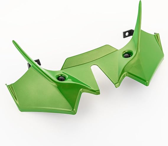 Motorcycle Front Fender Beak Nose Cover for Z650 2021-2024 Front Nose Fairing Winglet Splash Guard Extender Cone Extension Cowl, Green