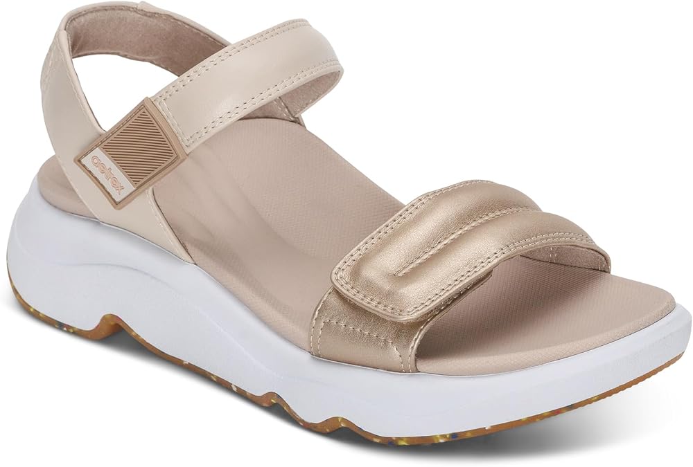Aetrex Women's Whit Water-friendly Orthopedic Sports Sandals - Adjustable Athletic Sport Sandals