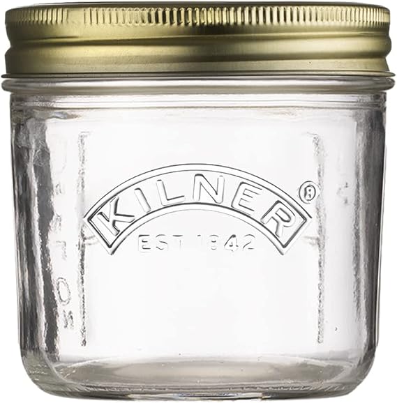 Kilner Wide Mouth Preserve Jar 0.2 Litre | Airtight sealing system preserves small fruits and vegetables, keeping them organized and fresh in cold storage.