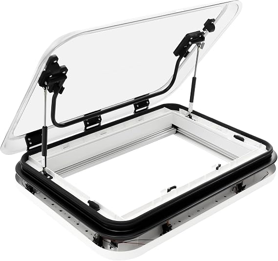 RV Caravan Motorhome LED Skylight Roof Window Hatch Roof Top Vent with LED light