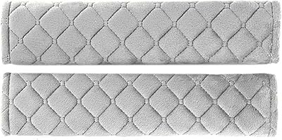 2-Pack Car Seat Belt Pad Covers for Nissan Fairlady Z Z33 Z34 RZ34GT-R 6th Generation,Fleece Adjustable Comfortable Adults Children Quick Installation Car Belt Strap Shoulder Pads, Gray