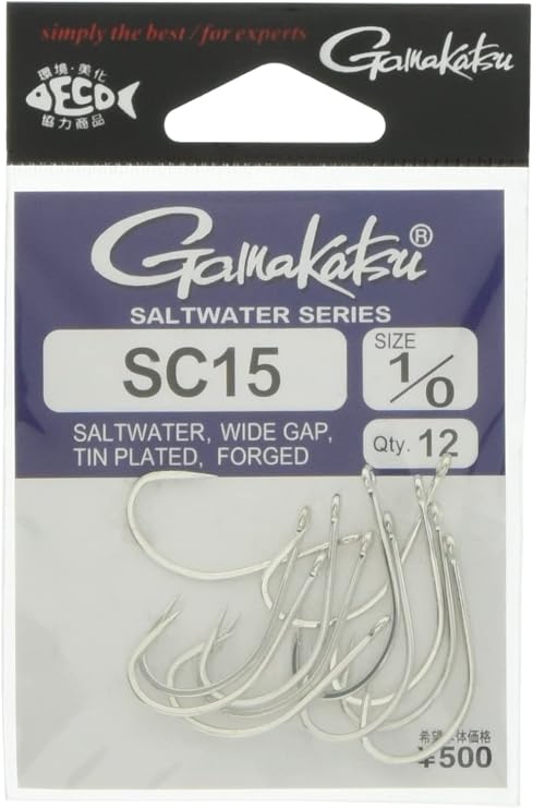 Gamakatsu 67703 Fly Hook, SC15, Silver, Various