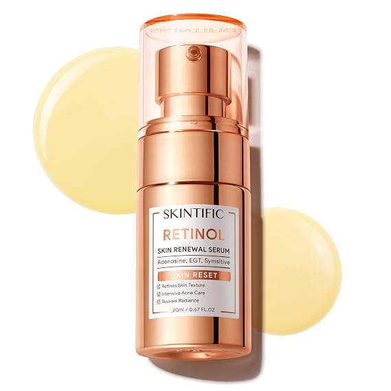 SKINTIFIC Beginner Retinol Serum with 0.1% Retinol & Zinc PCA, 20ml