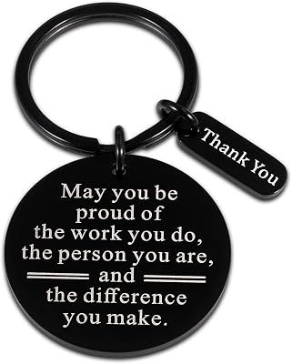 Thank You Gifts for Men Women Keychain, Coworkers Christmas Gifts for Christmas Stocking Stuffers Inspirational Appreciation Gift for Coworker Boss Nurse Teacher Friends Sentimental Gift Ideas Bulk