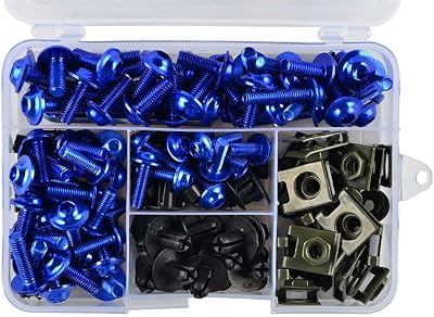 Motorcycle Full Fairing Bolts Kit Stainless Steel Clips Nut Bodywork Screws for Yamaha TRX 850 FZS600 FZS 600 Fazer FZR250 FZR 250 TZR50 TZR 50 MT25 MT 25