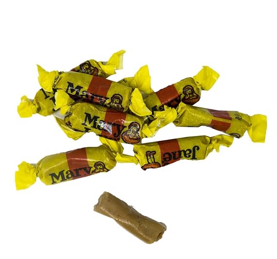 YANKEETRADERS Classic Peanut & Molasses Bite sized Candy, Mary Janes, 2 Pound, Bite Sized