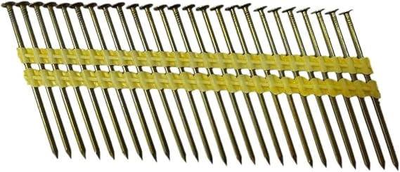 Zeluga 13-254 21 Degree Framing Nails, 3-Inch x 0.120-Inch Round Head Plastic Strip Collated Framing Nails Smooth Shank Nails for Framing Nailer Gun (4,000 Counts)