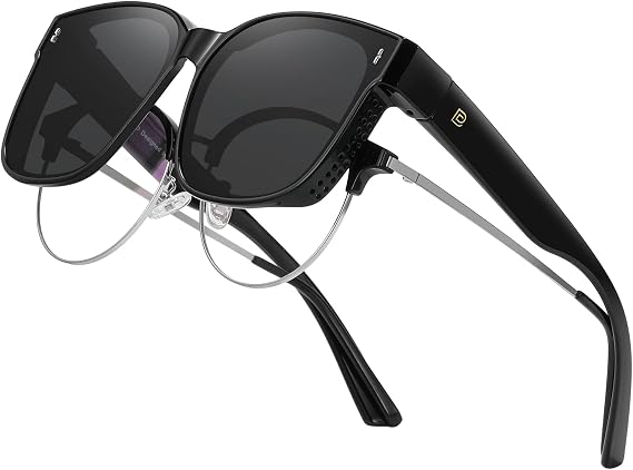 DUCO HD Polarized Sunglasses That Fit Over Glasses for Women Men 8962