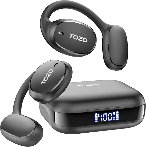 TOZO OpenEgo Open Ear Earbuds 80H Bluetooth 5.3 Headphones Sport Earbuds