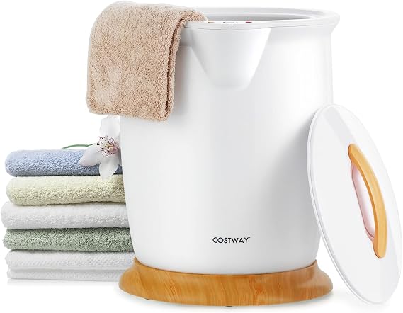 COSTWAY Bucket Style Towel Warmer, Fragrance Holder