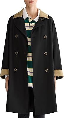 Orolay Womens Oversized Double Breasted Trench Coat Casual Barn Jacket Long Windproof Outerwear