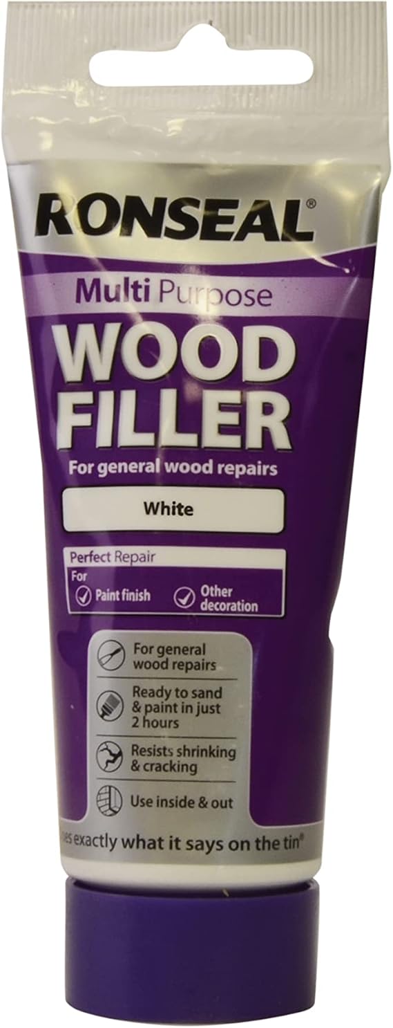 Ronseal Multi Purpose Wood Filler Tube White 100 G
