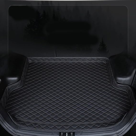 Car Boot Liners for Jaguar F-type Convertible 2017-2020, Customized Rear Trunk Mat Cargo Liners Carpet Luggage Mat Liner Protector Pad Accessories,Black-B